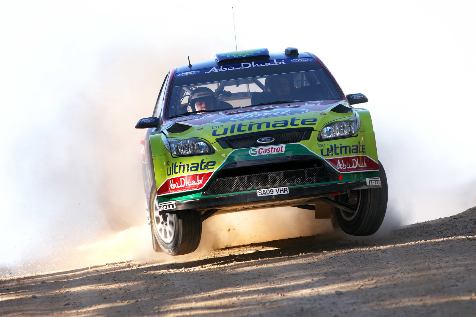 Mikko Hirvonen (FIN) Jarmo Lehtinen(FIN) Ford Focus RS WRC09, BP Ford Abu Dhabi World Rally Team