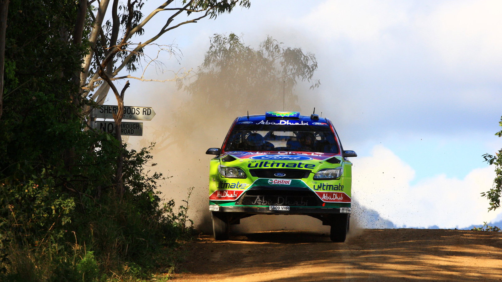 Mikko Hirvonen (Fin) Jarmo Lehtinen (Fin) BP Ford Abu Dhabi WRT, ford Focus RS WRC 09Rd 10 WRC