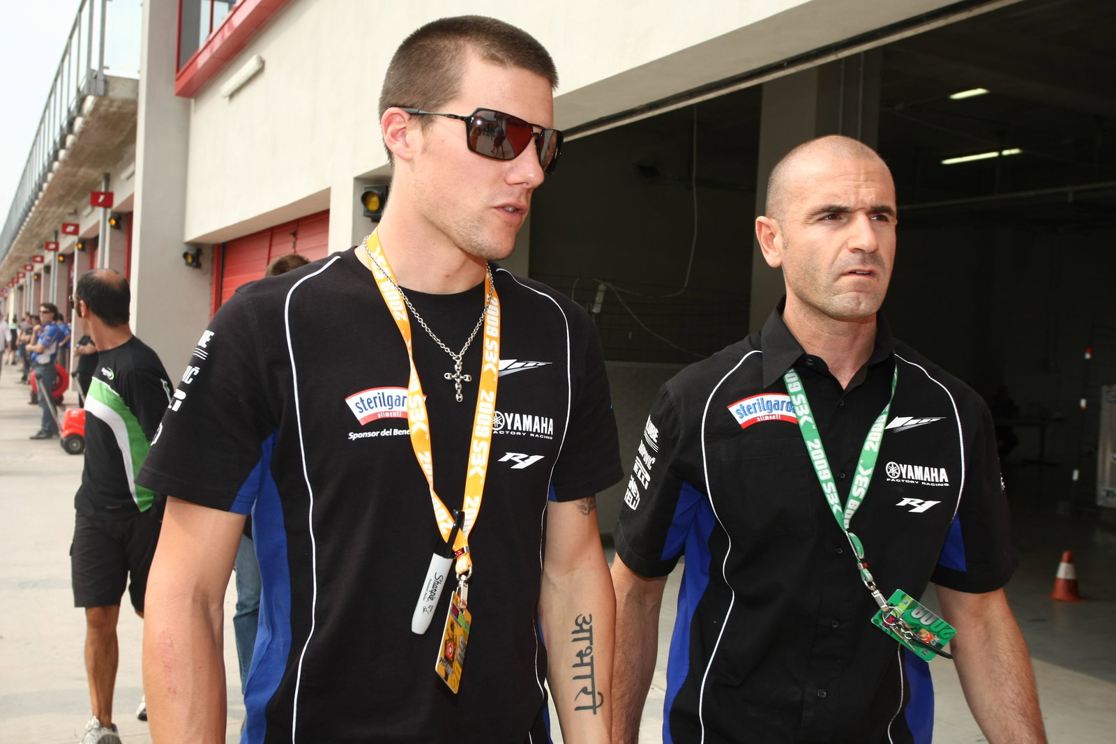 Spies, discussing the quality of the track, Imola WSBK 2009