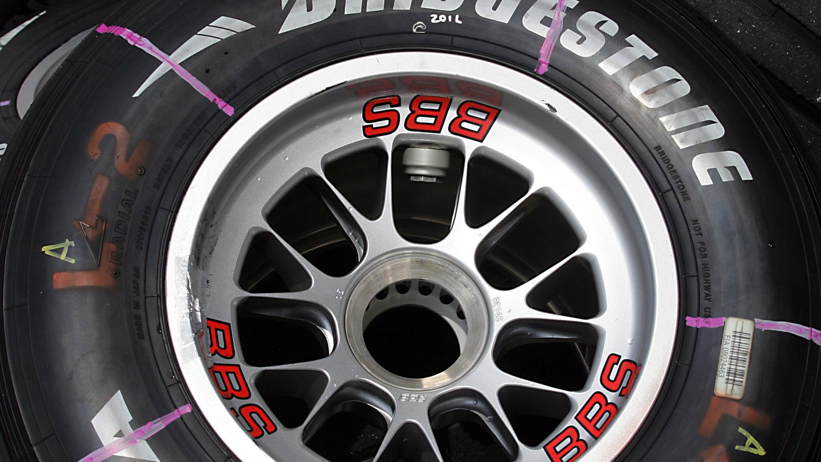 Bridgestone tyres at the Malaysian Grand Prix