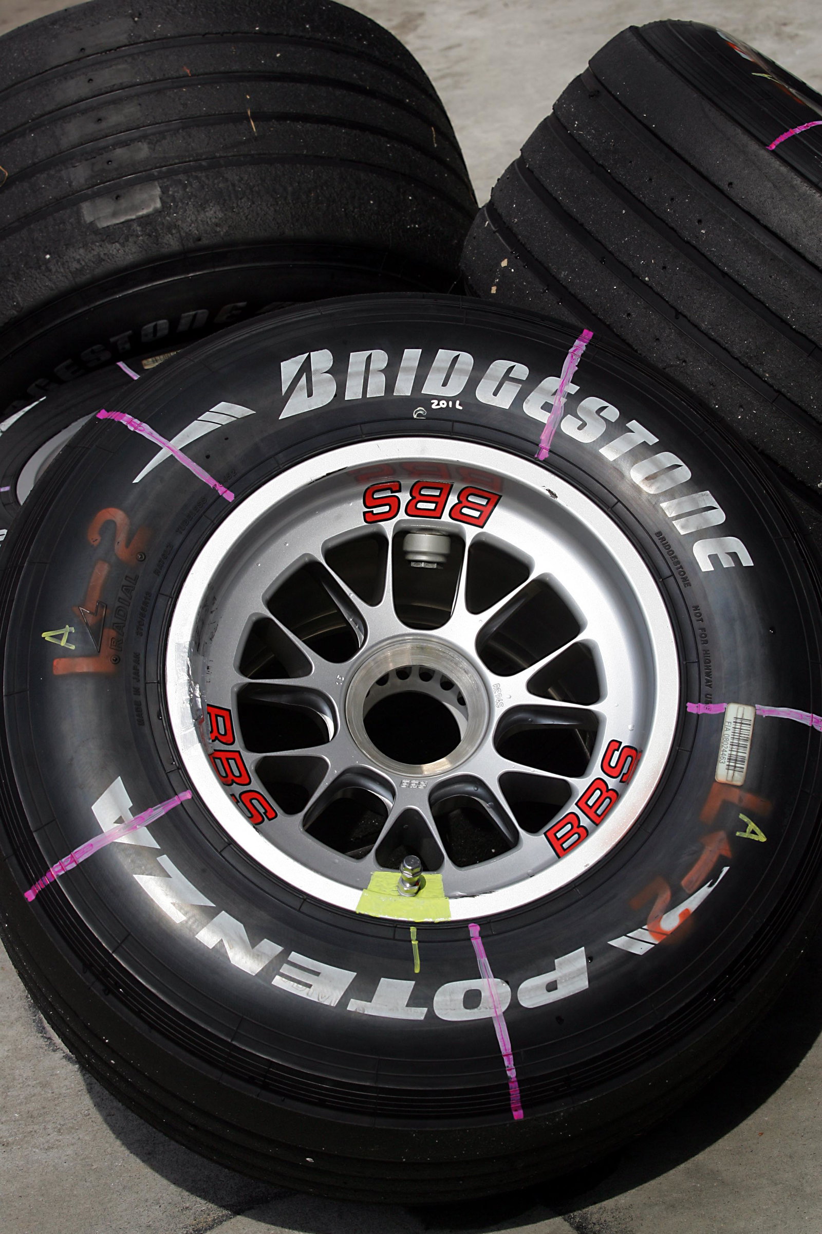 Bridgestone tyres at the Malaysian Grand Prix