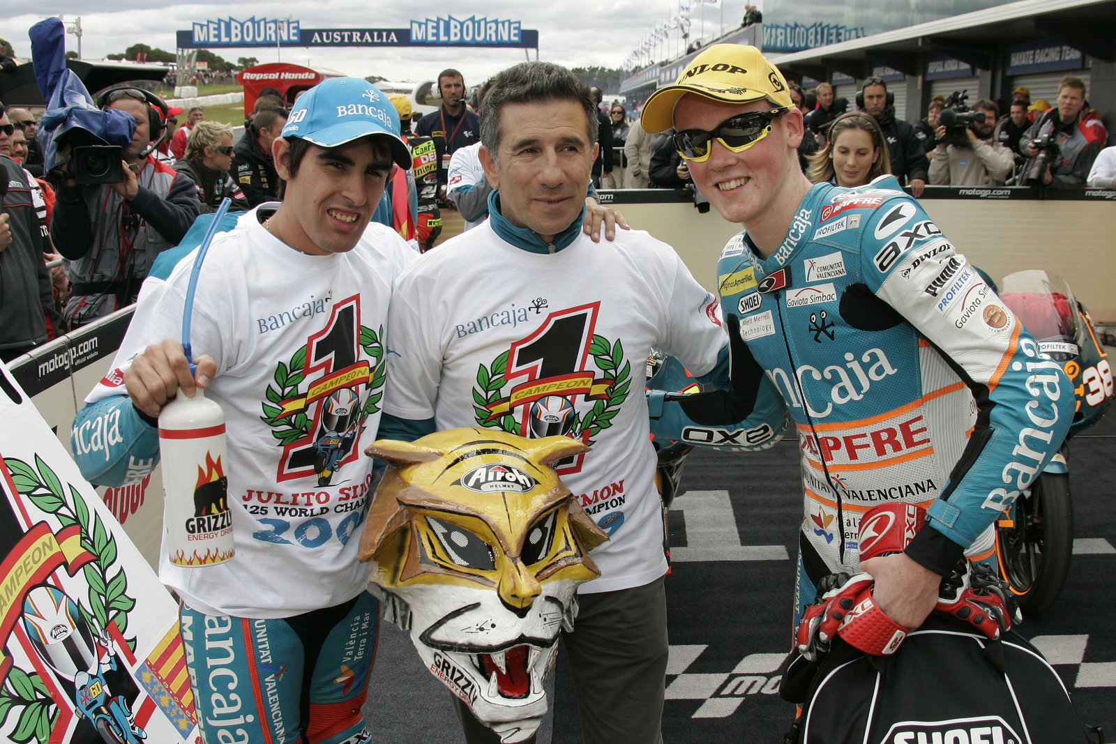 Simon, Martinez and Smith, Australian 125GP 2009