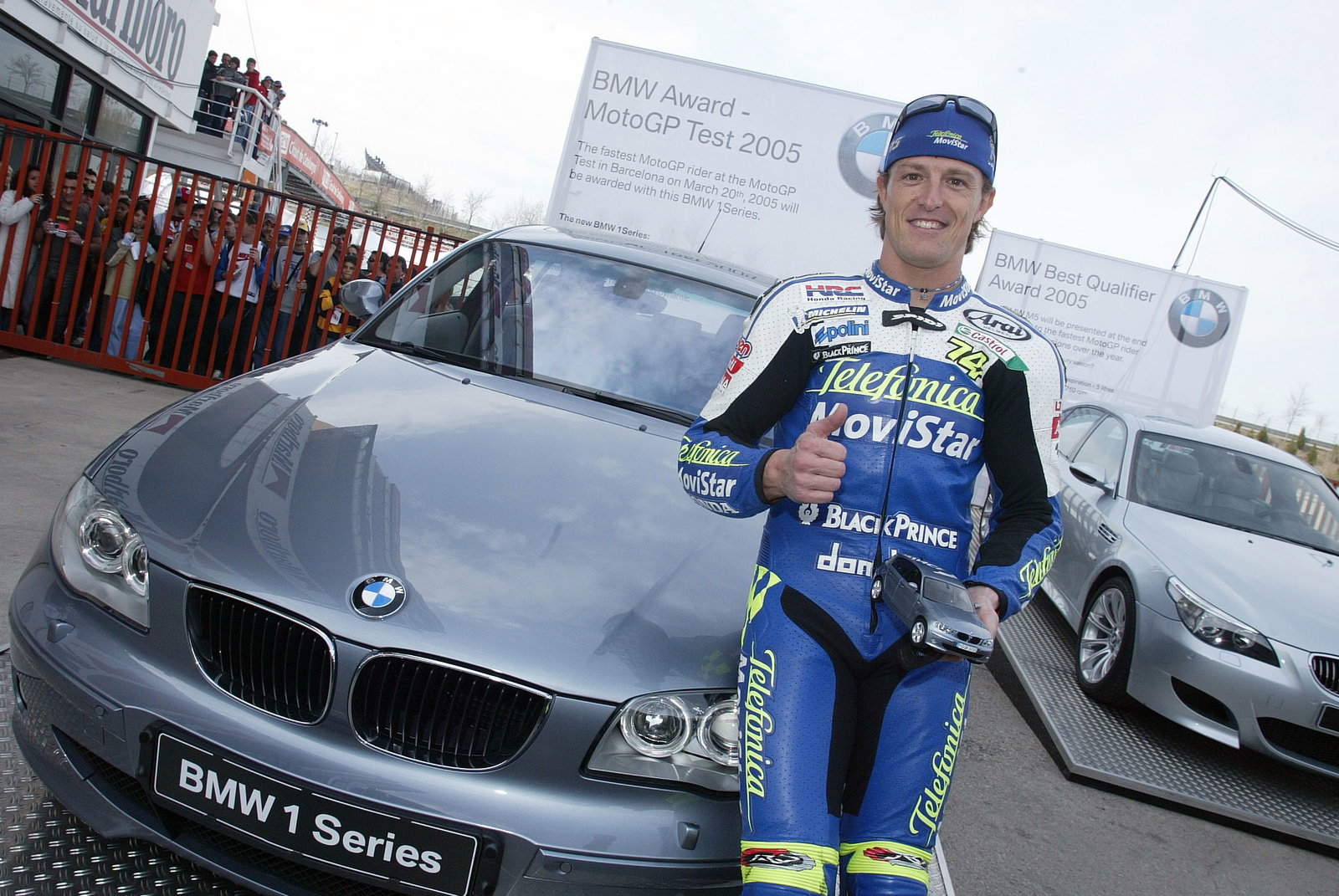 Gibernau wins BMW, Barcelona MotoGP IRTA tests, March 2005