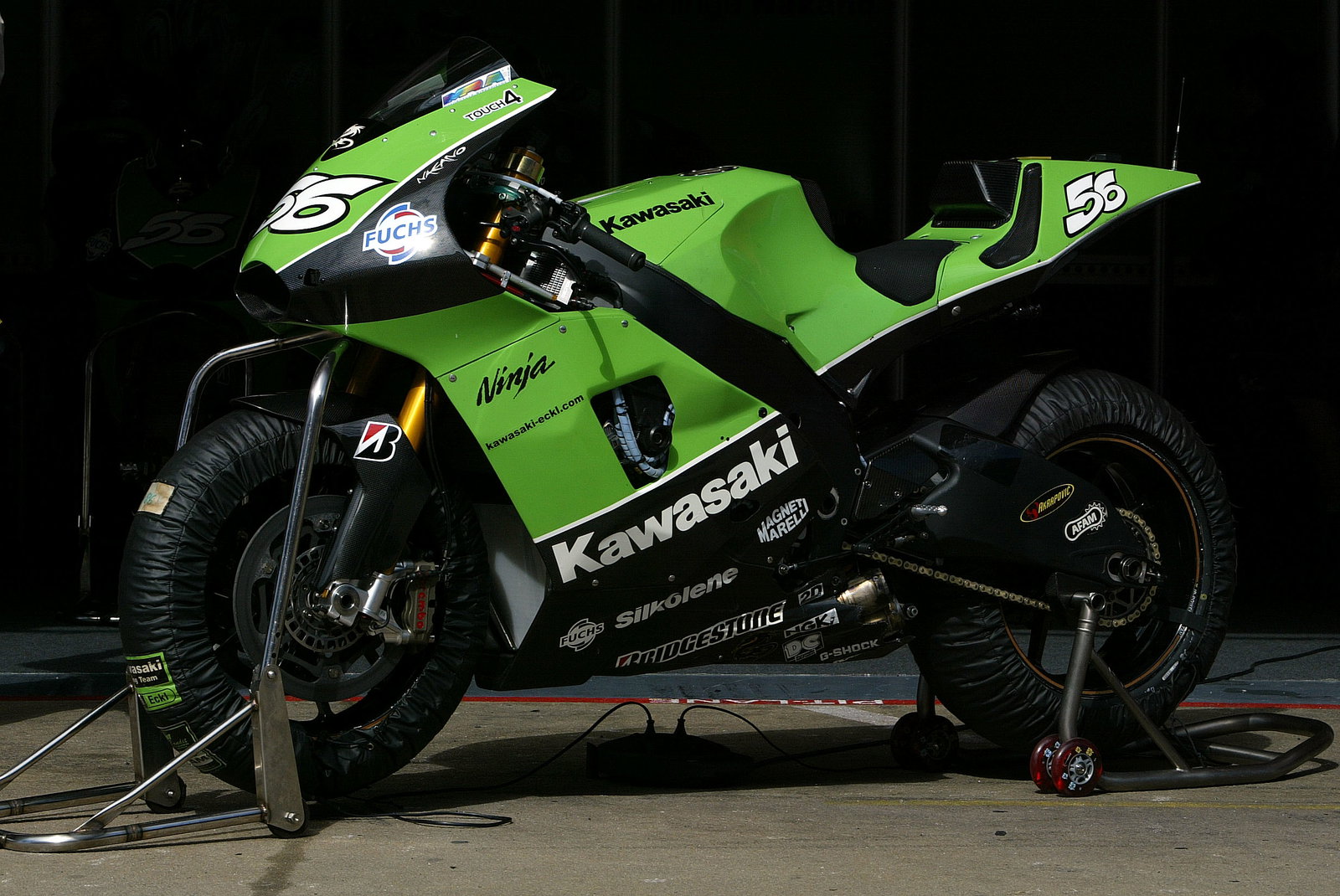 Nakano`s Kawasaki, Barcelona IRTA MotoGP Test March 2005