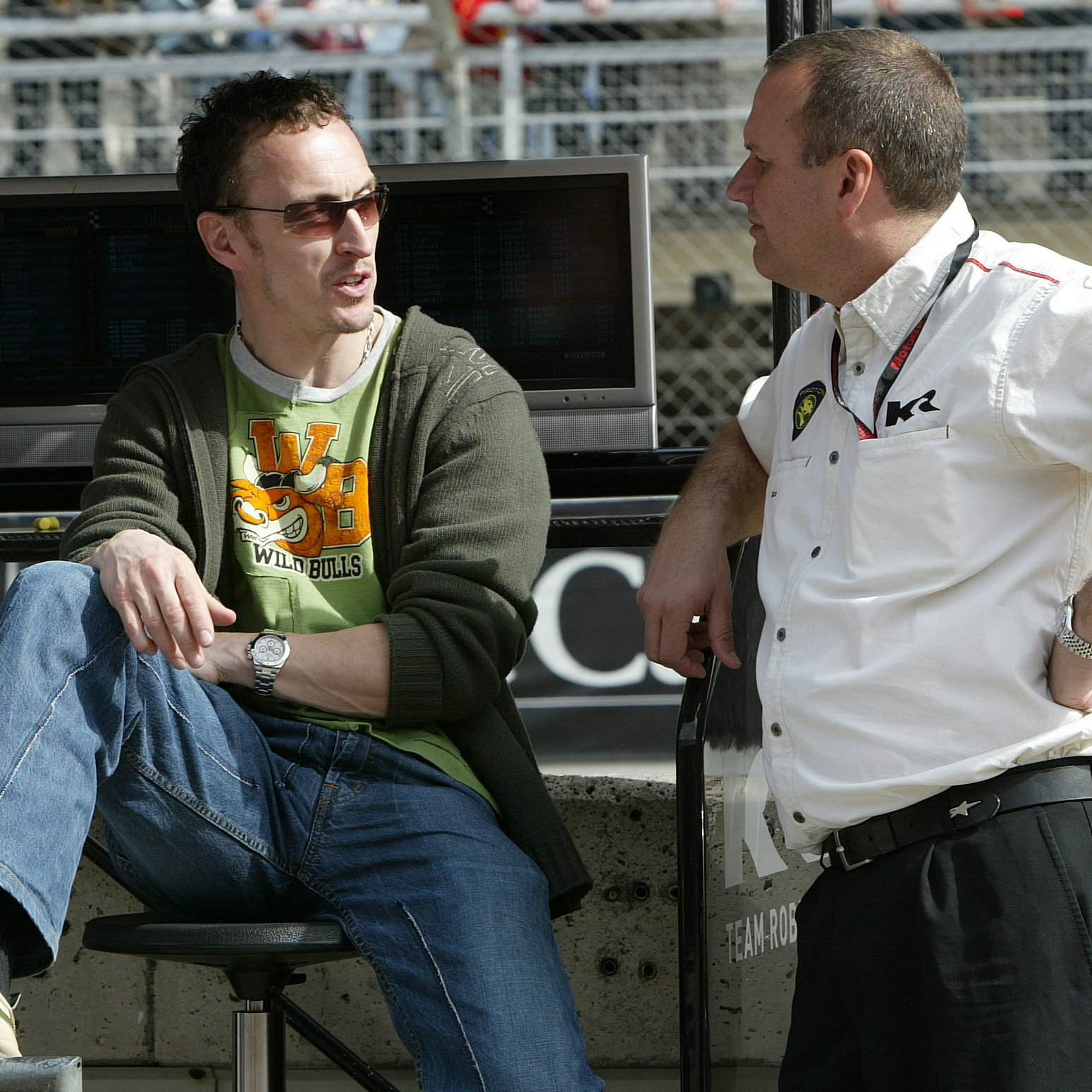 Jeremy McWilliams and Chuck Aksland, Barcelona IRTA MotoGP Test March 2005