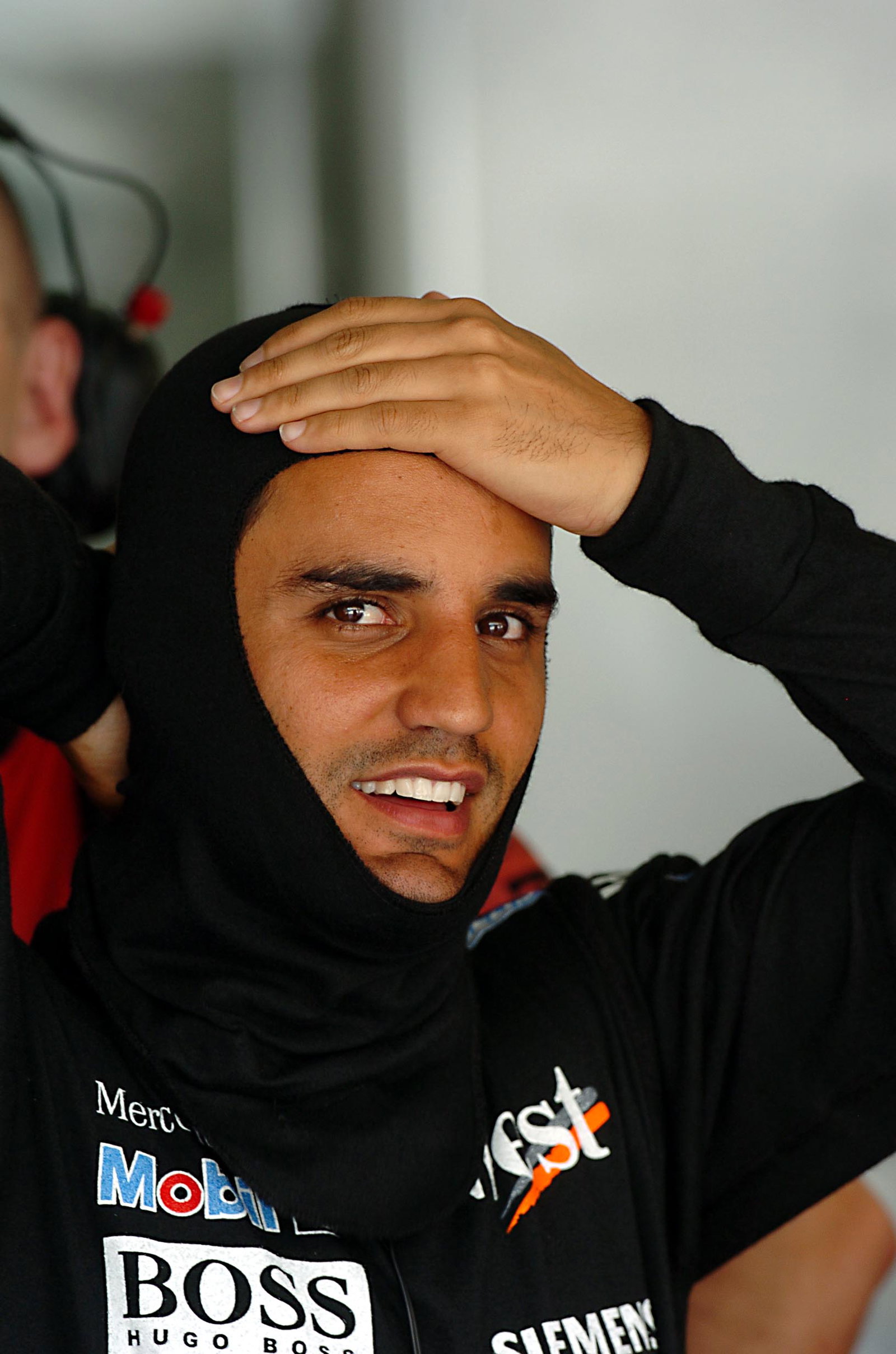 Juan Pablo Montoya suits up