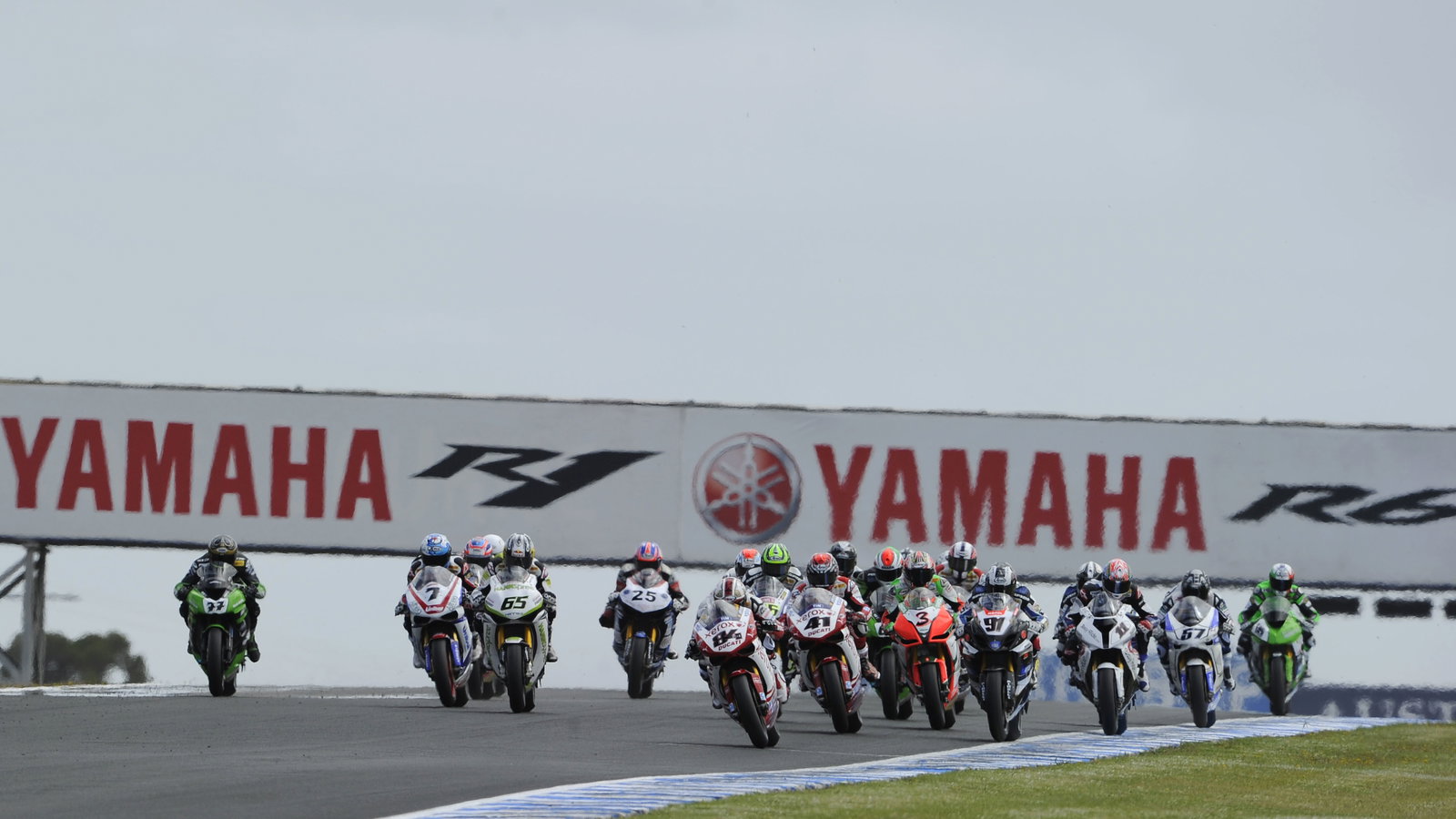 Fabrizio, Race Start, Australian WSBK Race 1 2010