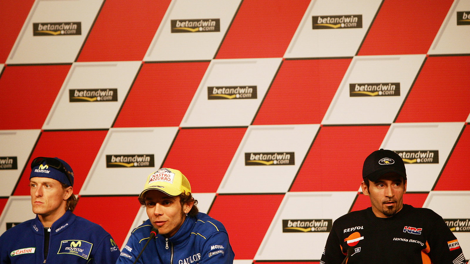 Gibernau, Rossi and Biaggi, Spanish MotoGP 2005