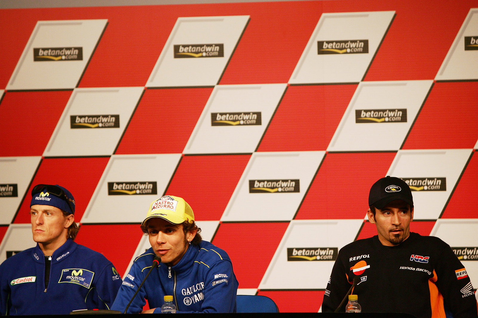 Gibernau, Rossi and Biaggi, Spanish MotoGP 2005