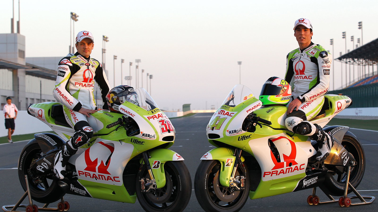 Kallio and Espargaro, Qatar MotoGP tests, March 2010