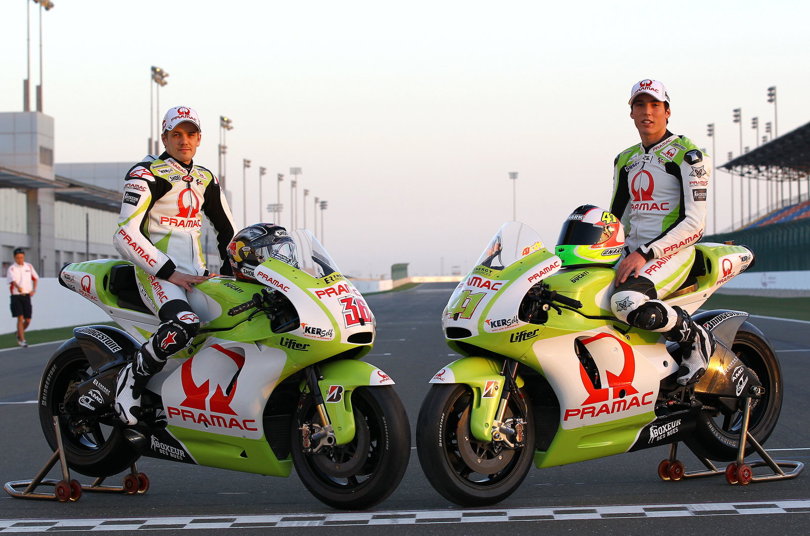 Kallio and Espargaro, Qatar MotoGP tests, March 2010
