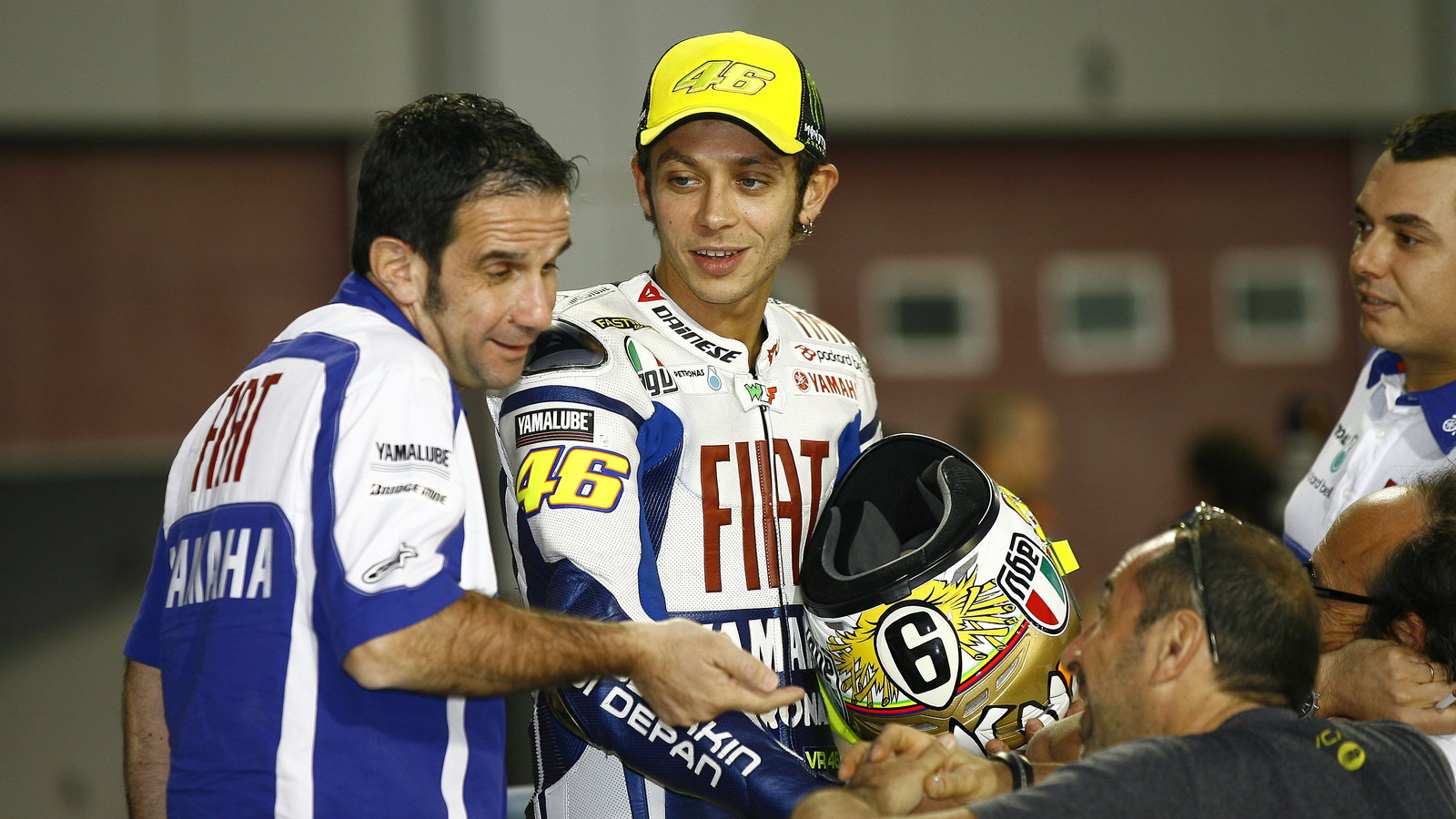 Brivio and Rossi, Qatar MotoGP tests, 2010
