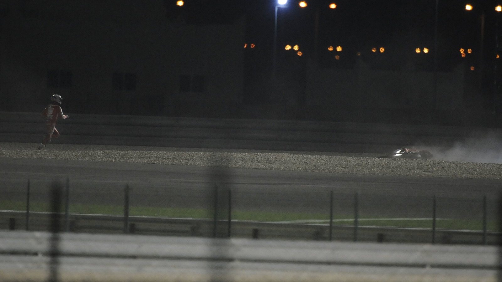 Stoner crash, Qatar MotoGP 2010