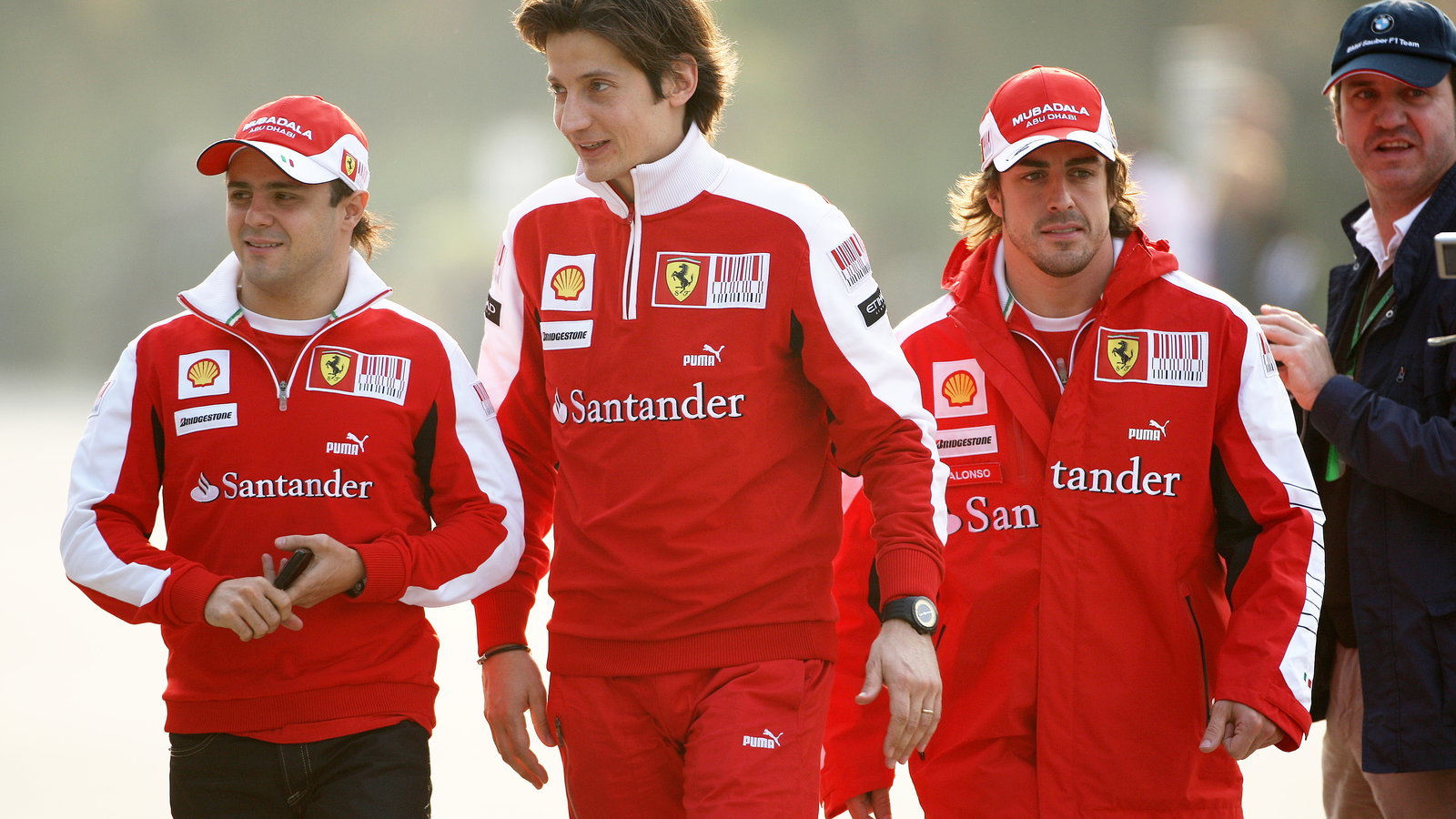 Felipe Massa (BRA) Scuderia Ferrari F10 & Fernando Alonso (ESP) Scuderia Ferrari F10