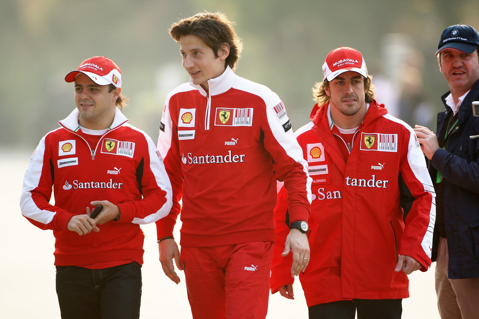 Felipe Massa (BRA) Scuderia Ferrari F10 & Fernando Alonso (ESP) Scuderia Ferrari F10