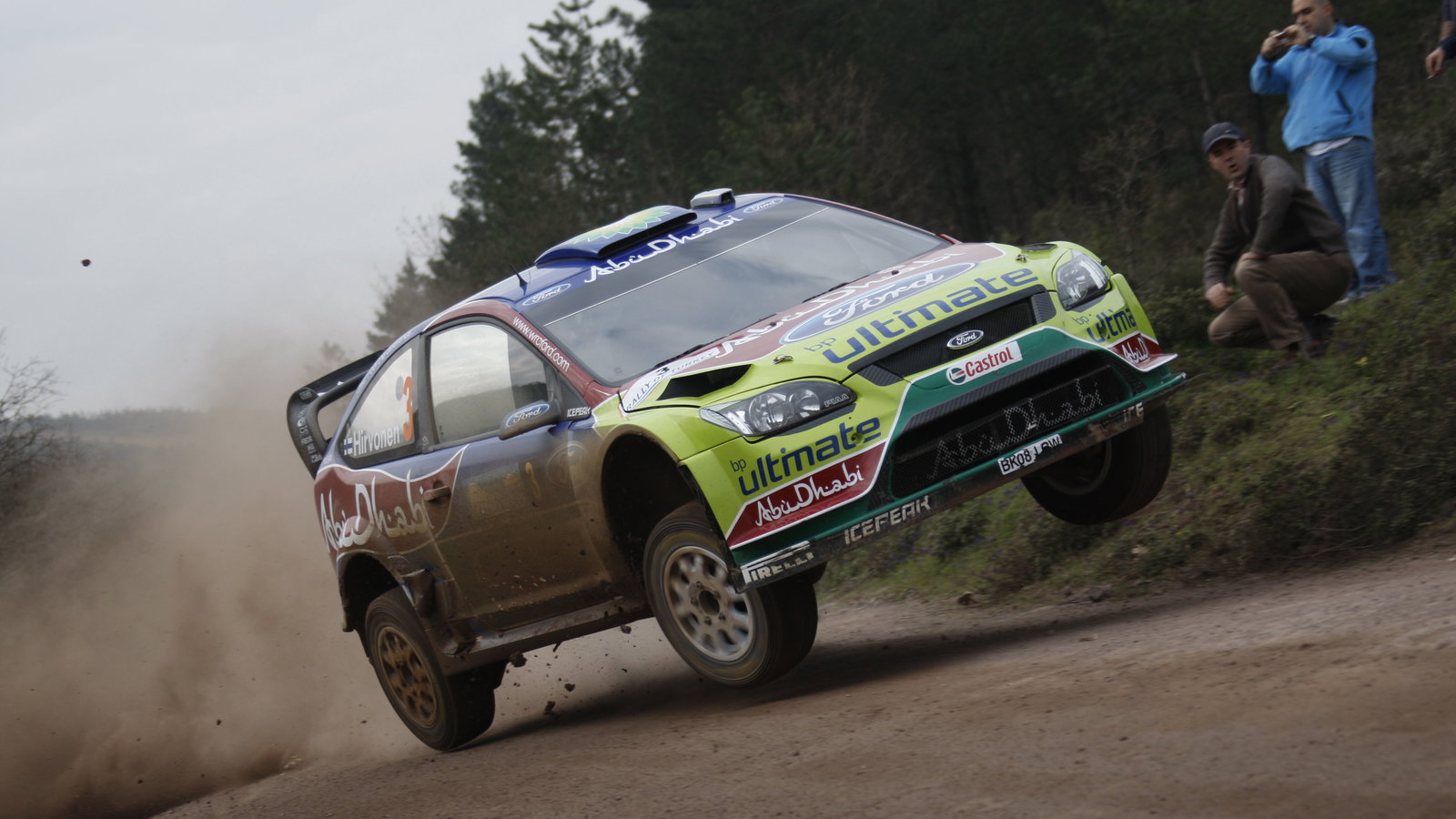 Mikko Hirvonen (FIN) Jarmo Lehtinen (FIN), Ford Focus RS WRC08, BP Ford Abu Dhabi World Rally Team