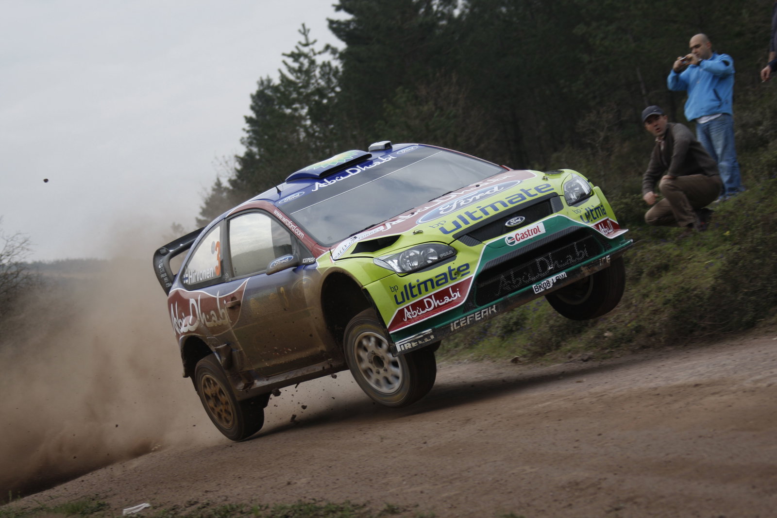 Mikko Hirvonen (FIN) Jarmo Lehtinen (FIN), Ford Focus RS WRC08, BP Ford Abu Dhabi World Rally Team