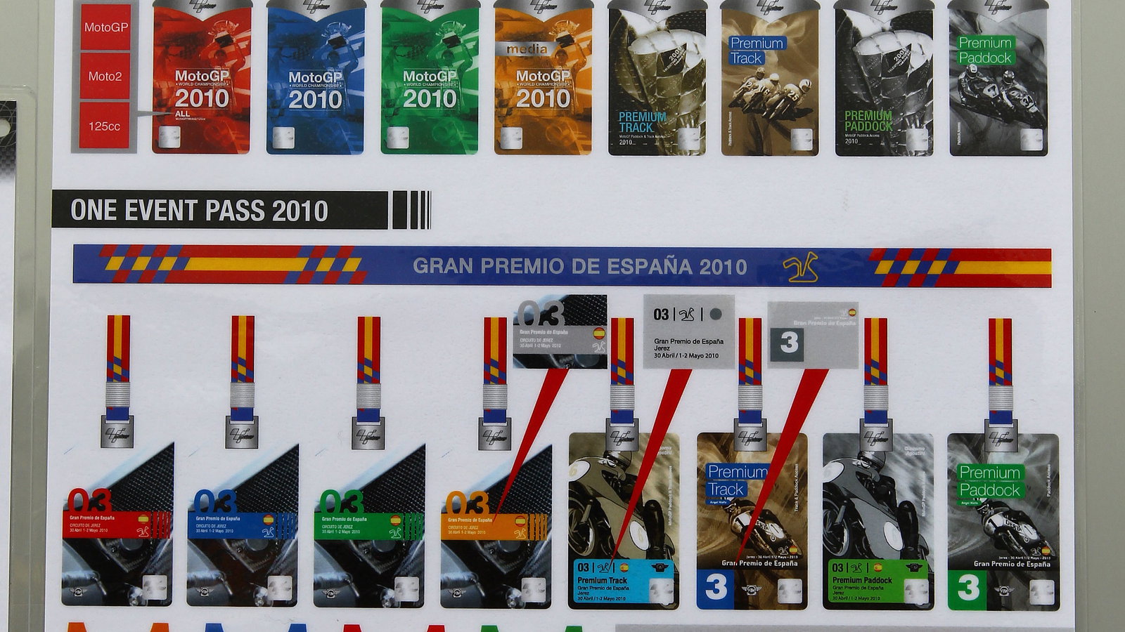 Passes, Spanish MotoGP 2010