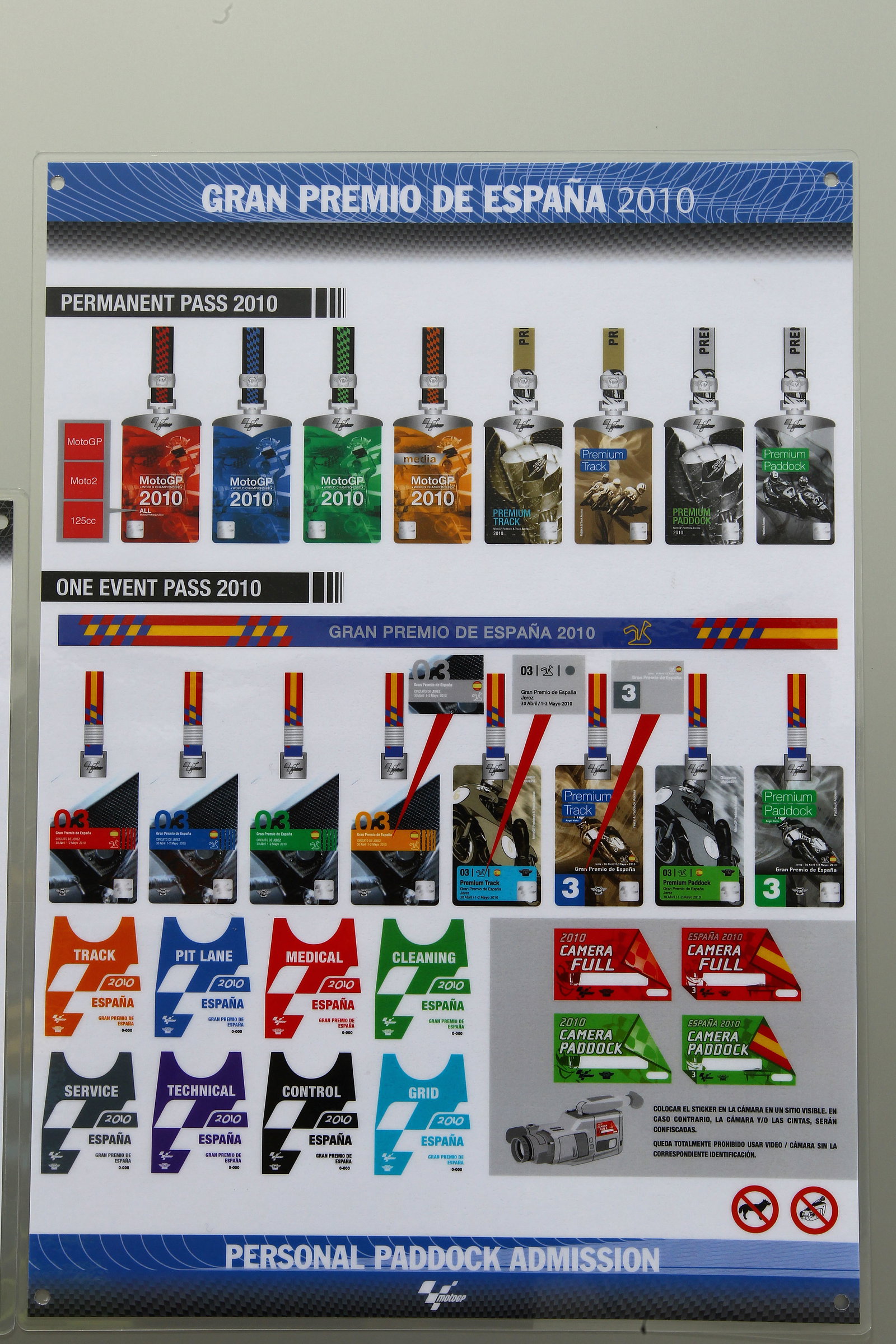 Passes, Spanish MotoGP 2010