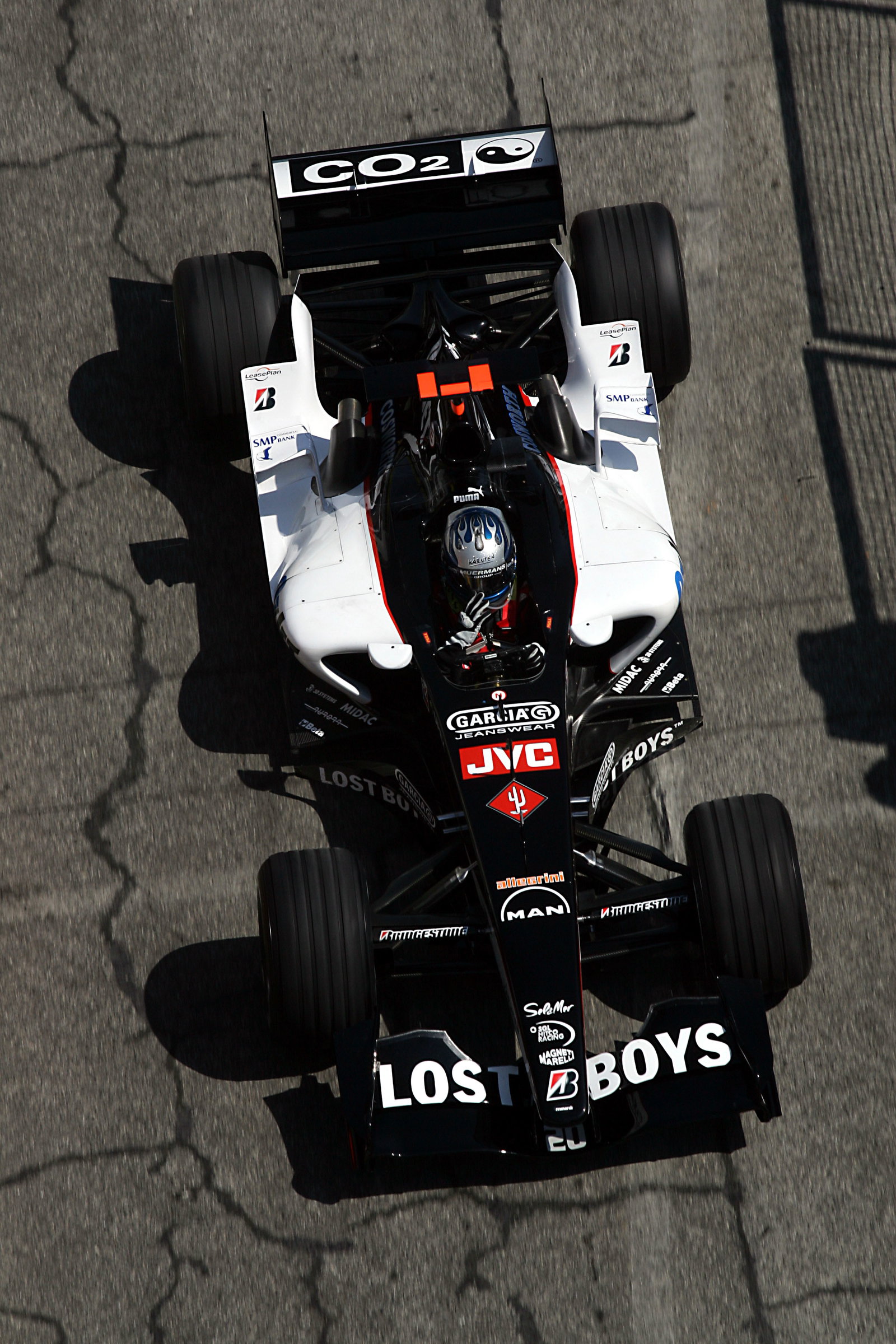 Patrick Friesacher in the new Minardi PS05 at Imola
