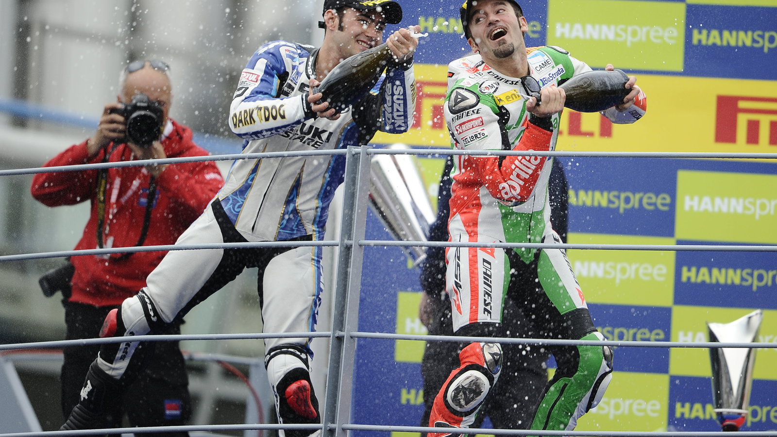 Haslam, Biaggi, Monza WSBK Race 2 2010