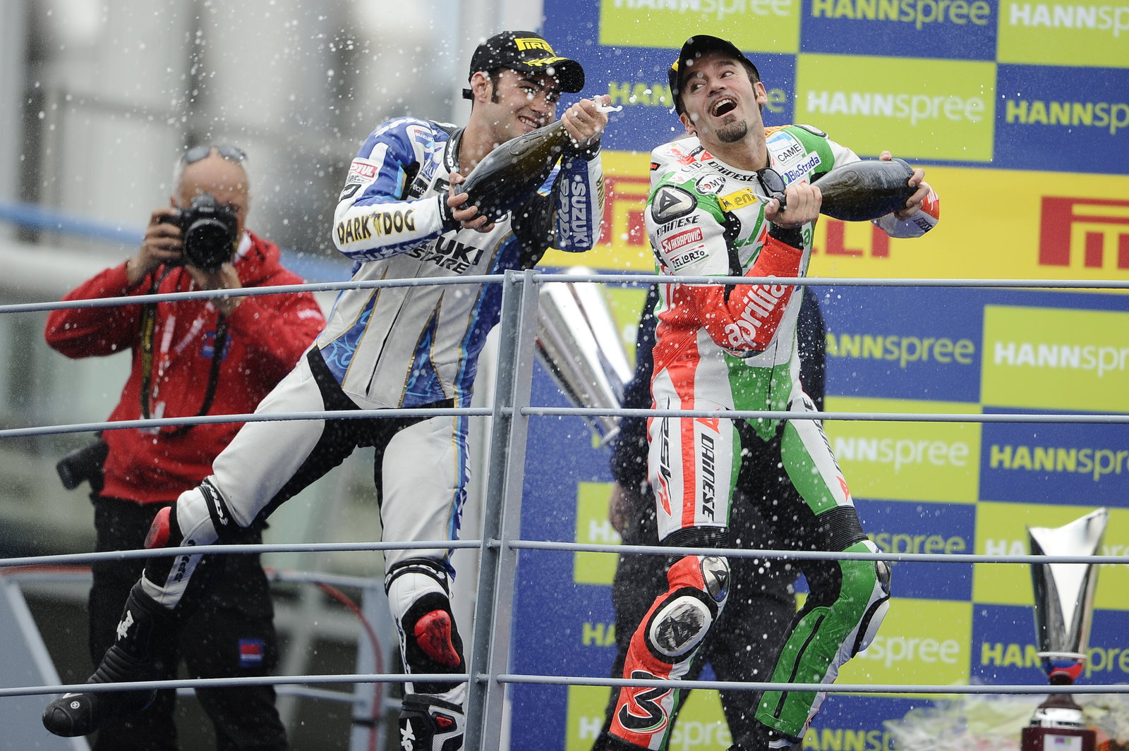 Haslam, Biaggi, Monza WSBK Race 2 2010