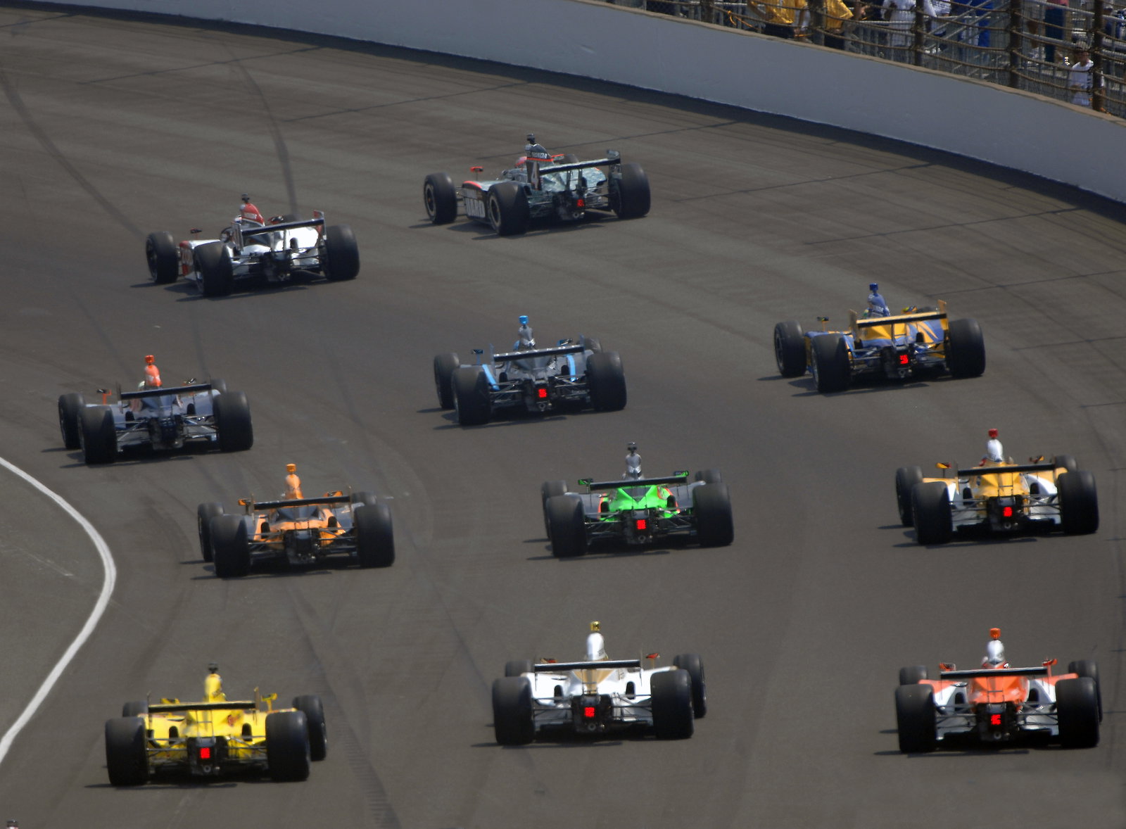 15-21 MAY, 2010, Indianapolis, Indiana, USA Parade lap in turn two.