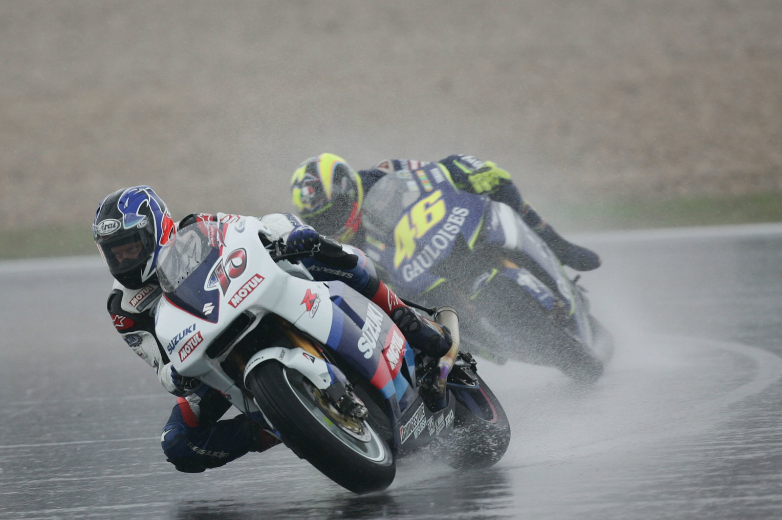Roberts, Rossi, Chinese MotoGP, 2005