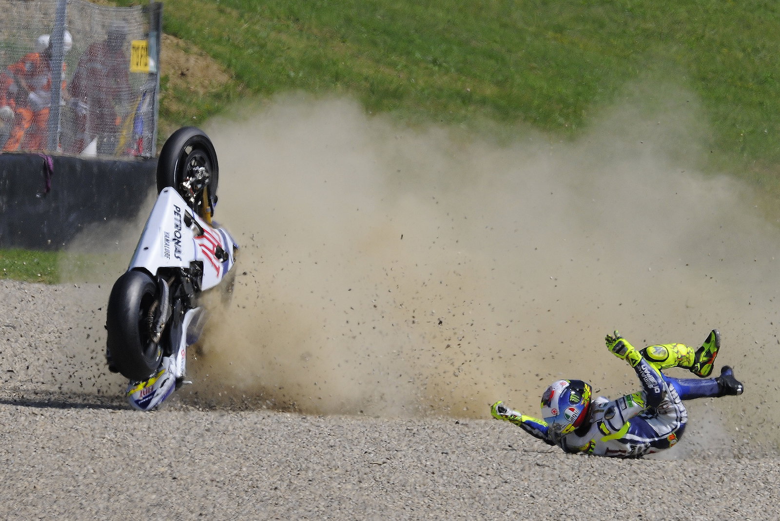 Rossi crash, Italian MotoGP 2010