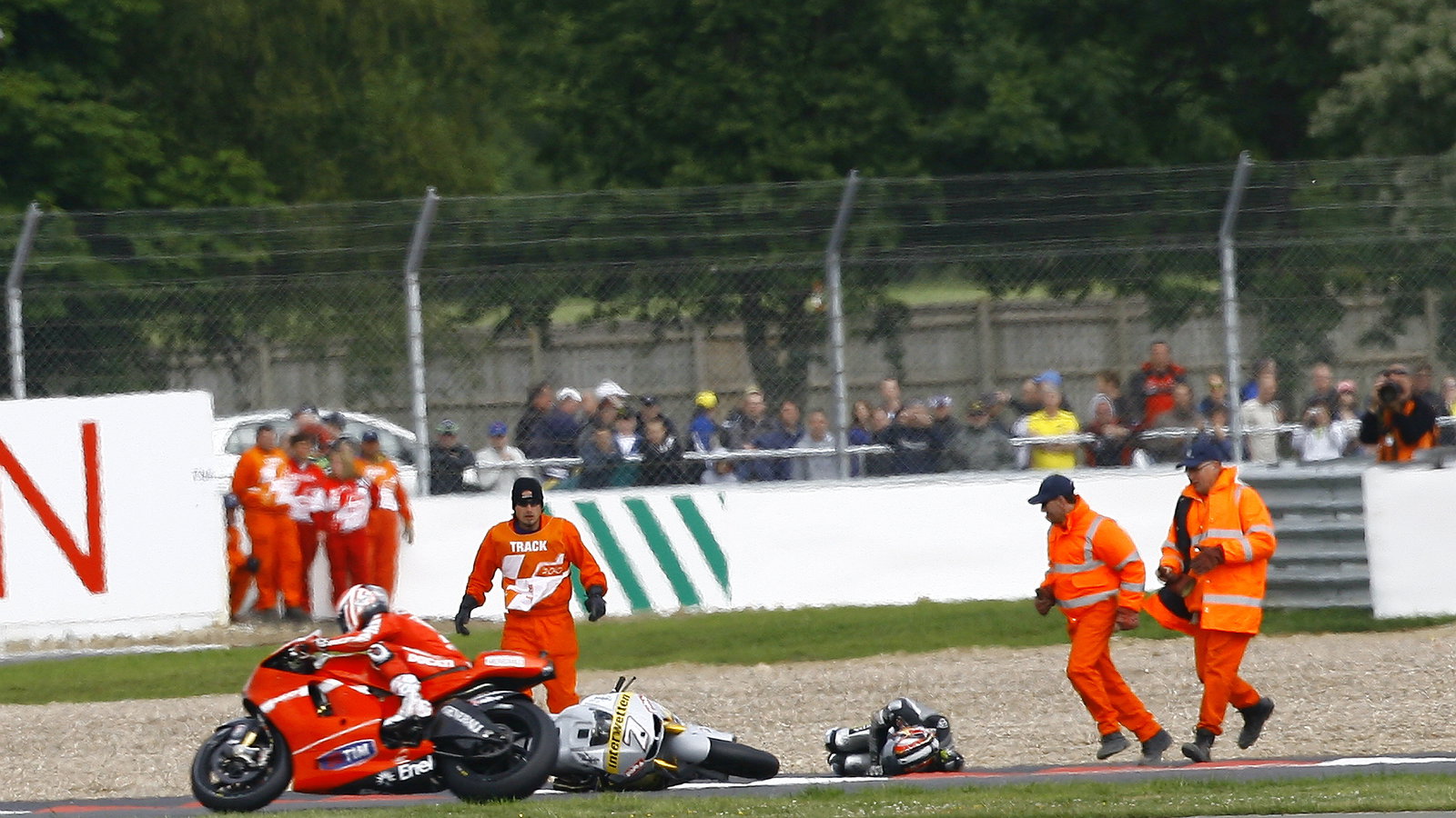 Aoyama crash, British MotoGP 2010