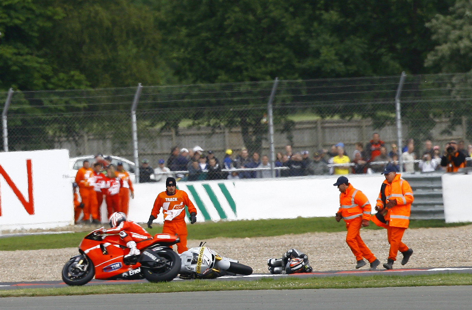 Aoyama crash, British MotoGP 2010