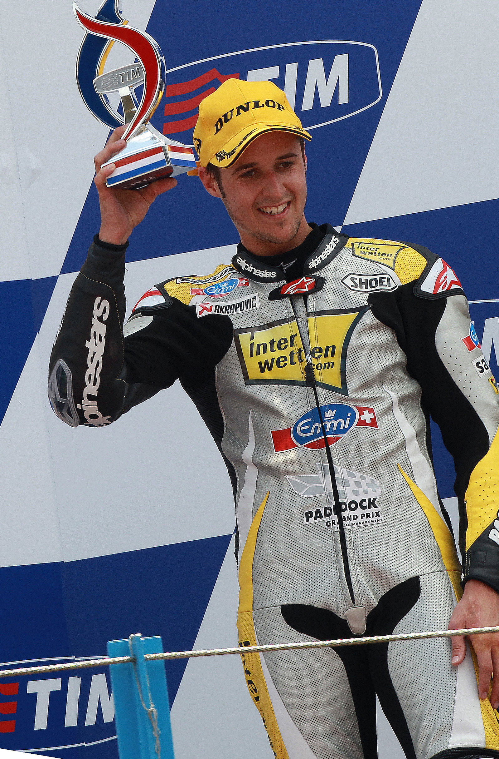 Luthi, Moto2 race, Dutch GP 2010
