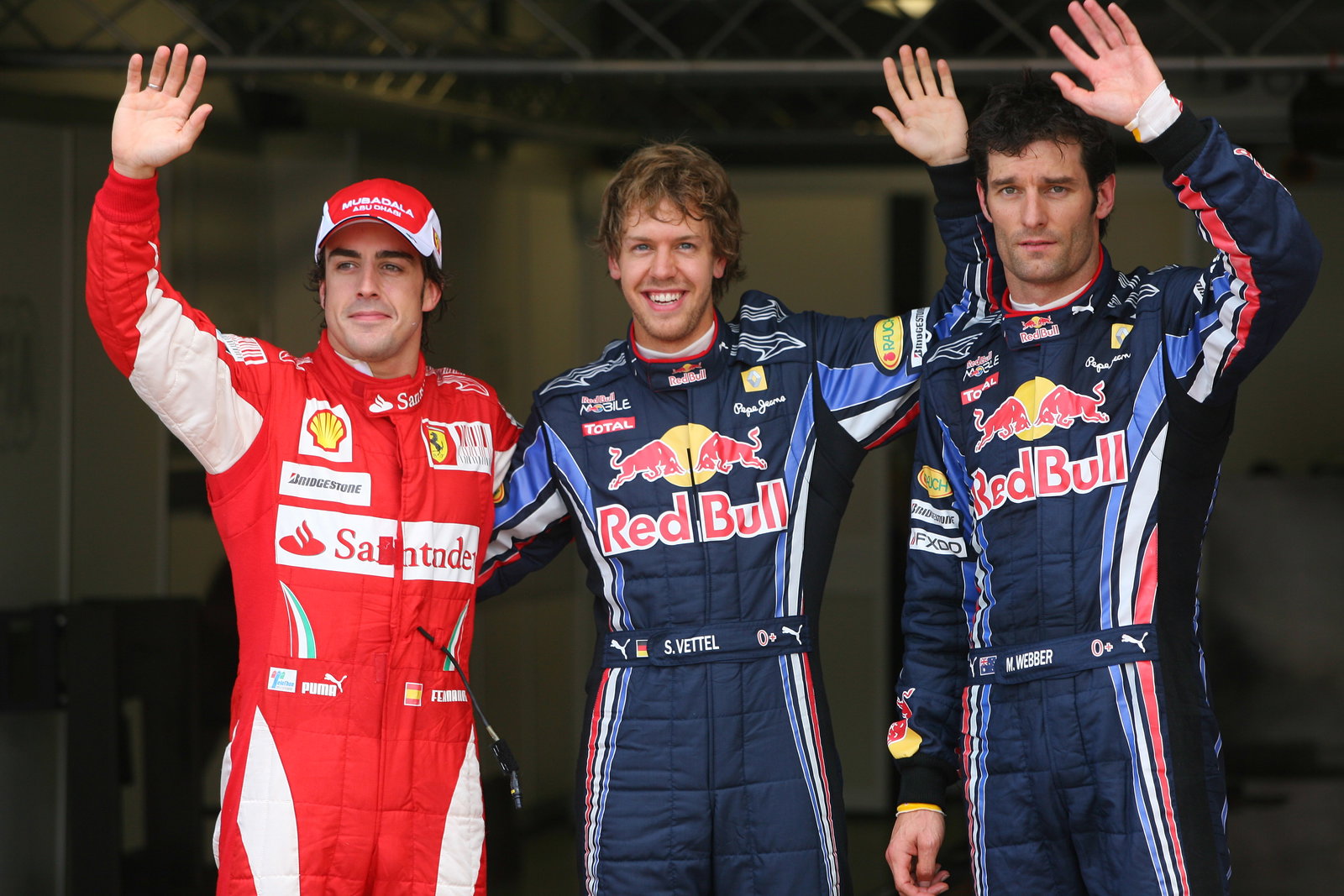 Qualifying, Sebastian Vettel (GER), Red Bull Racing, RB6 pole position, Mark Webber (AUS), Red Bull