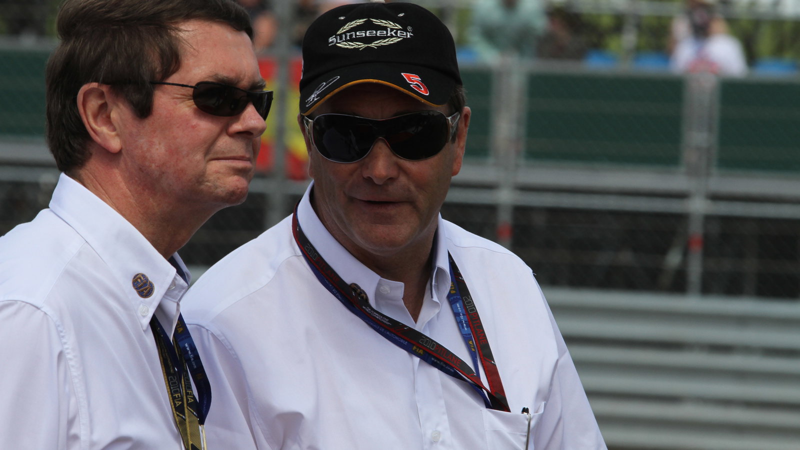 Race, Nigel Mansell (GBR) FIA Race Steward this weekend and Garry Connelly