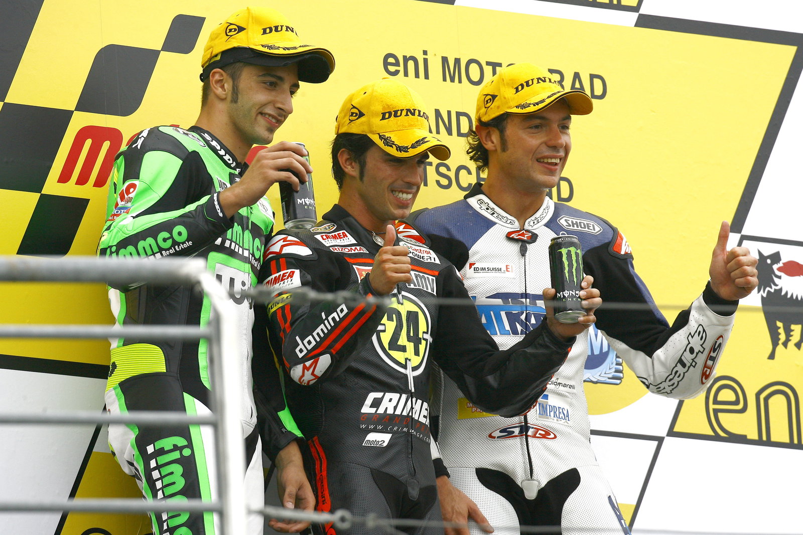 Ianonnone, Elias, Rolfo, Moto2 race, German MotoGP 2010