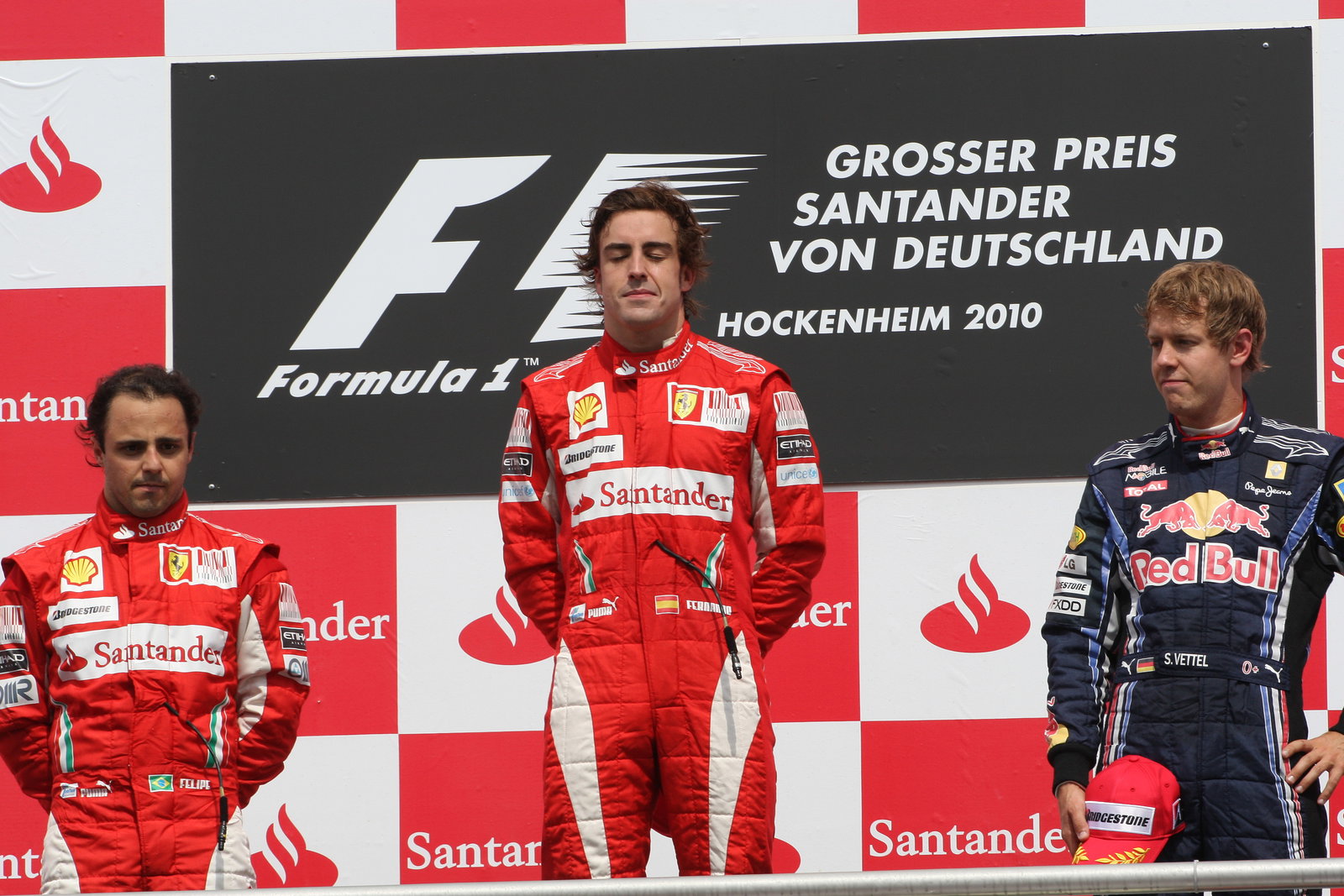 Race, Fernando Alonso (ESP), Scuderia Ferrari, F10 race winner, Felipe Massa (BRA), Scuderia Ferrari
