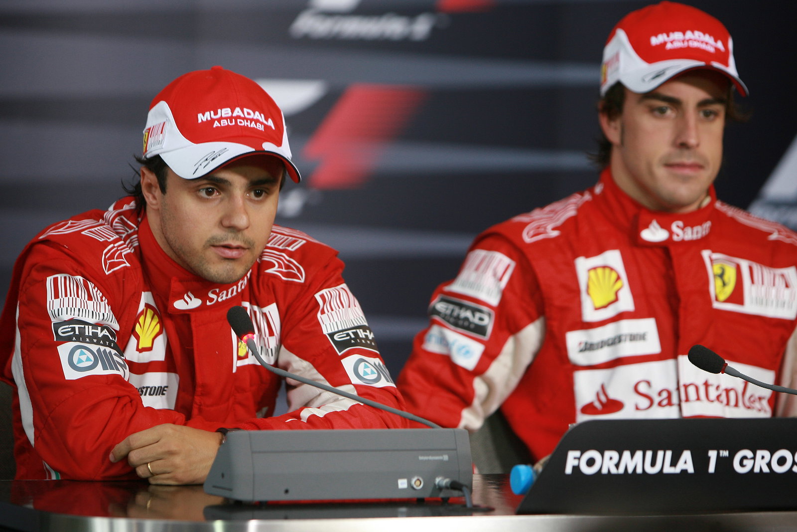Race, Press conference, Felipe Massa (BRA), Scuderia Ferrari, F10 and Fernando Alonso (ESP), Scuderi