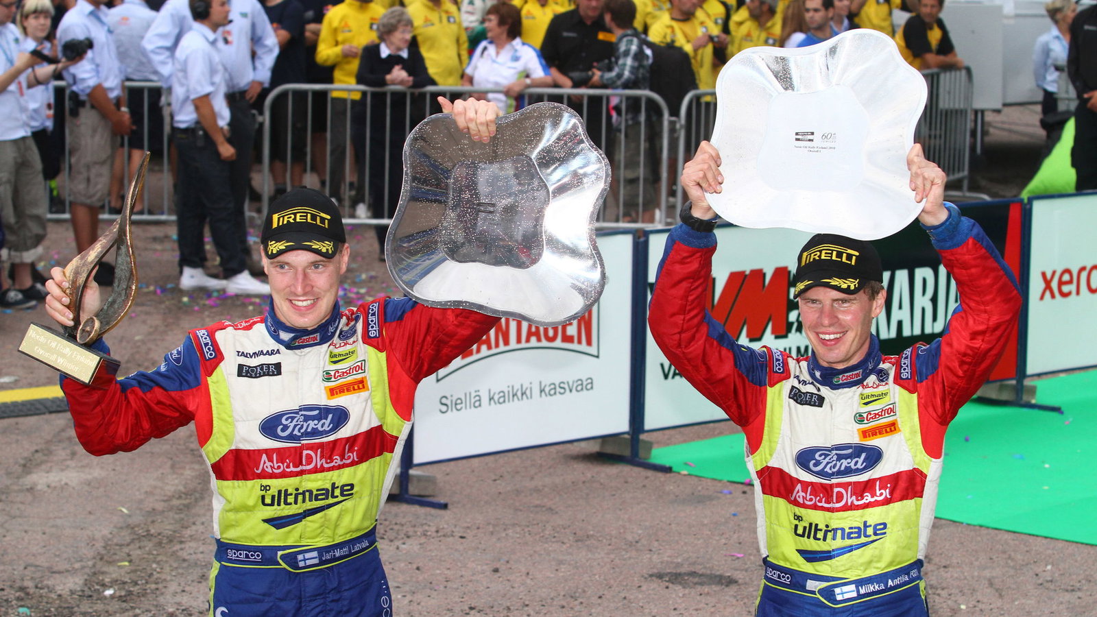 Jari-Matti Latvala (FIN) Miikka Anttila (FIN), Ford Focus RS WRC08, BP Ford Abu Dhabi World Rally Te