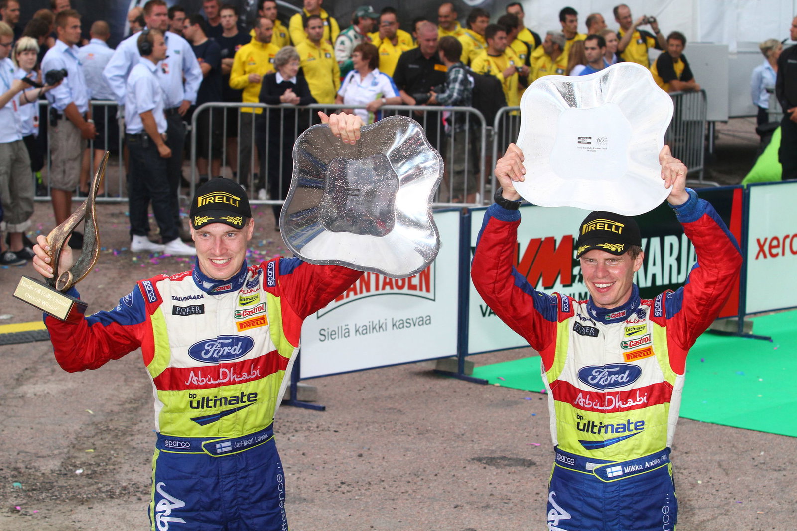 Jari-Matti Latvala (FIN) Miikka Anttila (FIN), Ford Focus RS WRC08, BP Ford Abu Dhabi World Rally Te