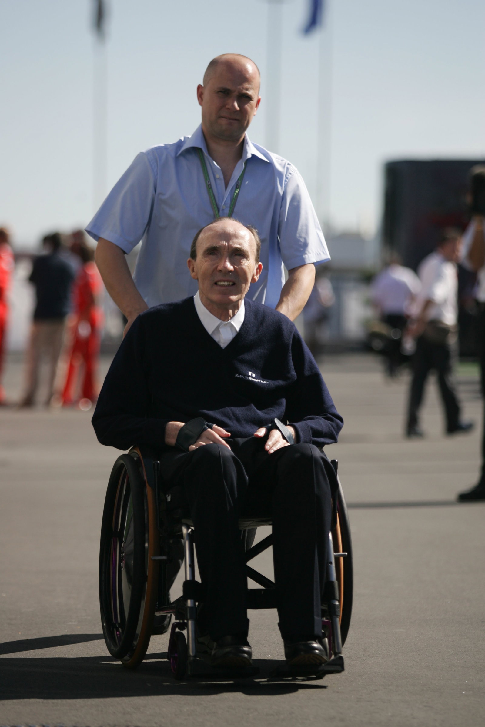 Frank Williams at the European Grand Prix