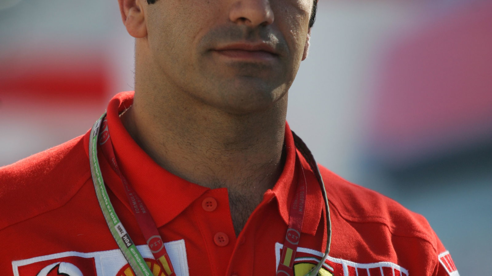 Ferrari test driver Marc Gene at the Nurburgring