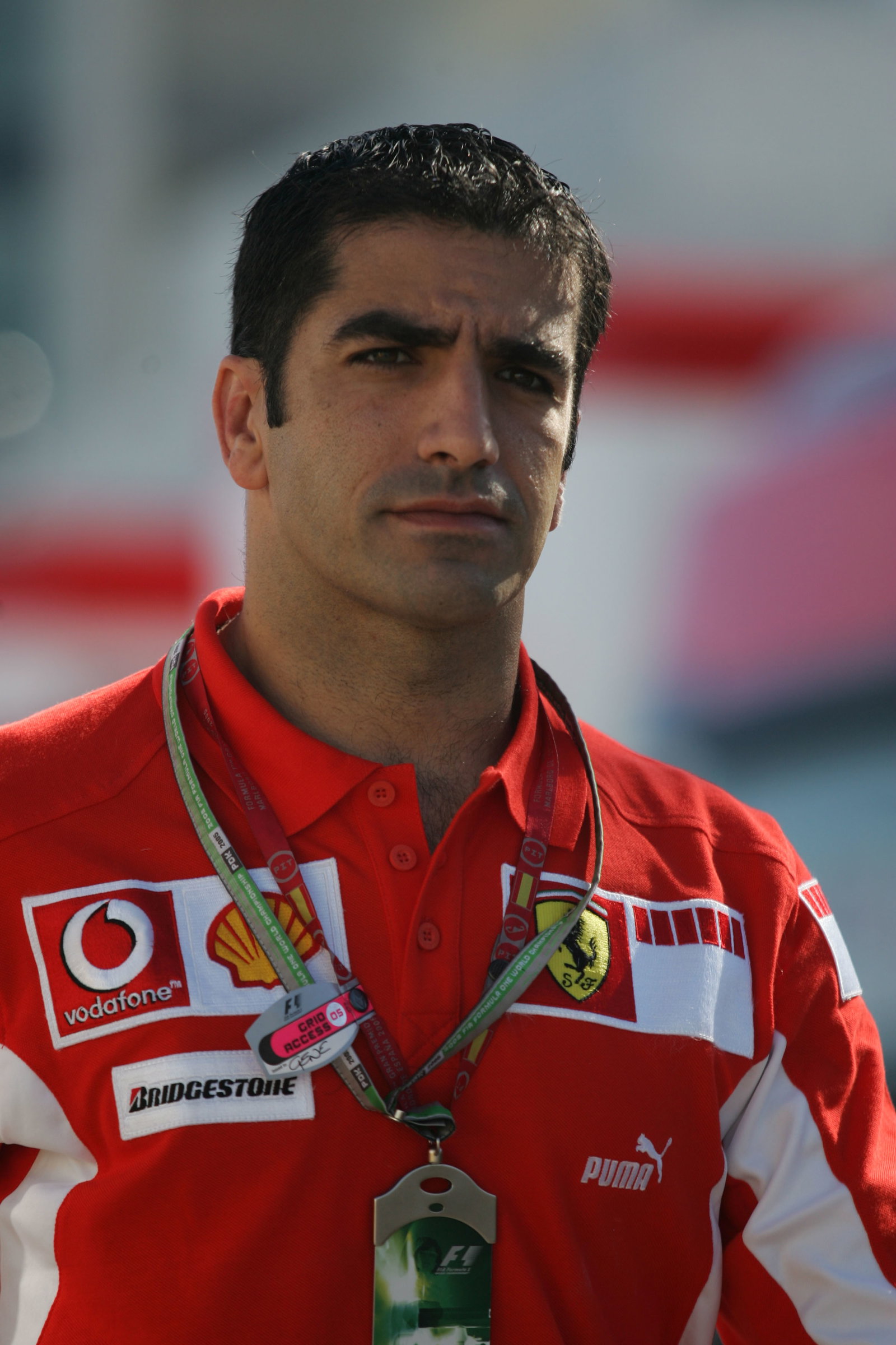 Ferrari test driver Marc Gene at the Nurburgring