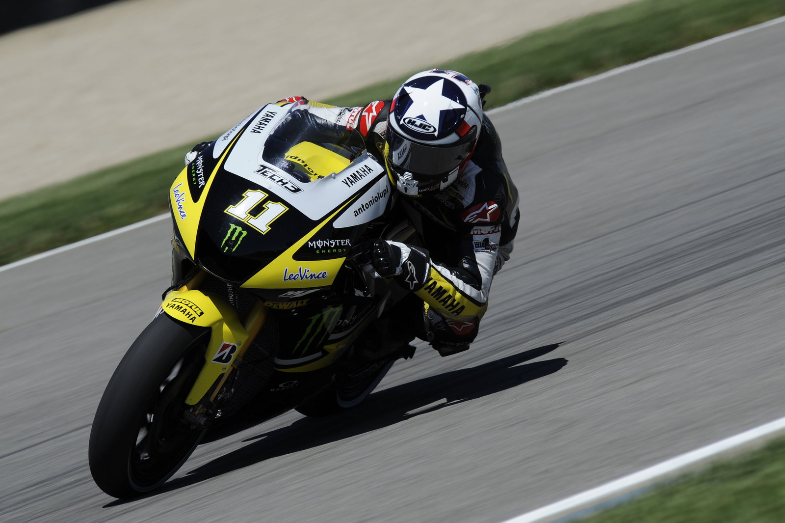 Spies slides, Indianapolis MotoGP 2010