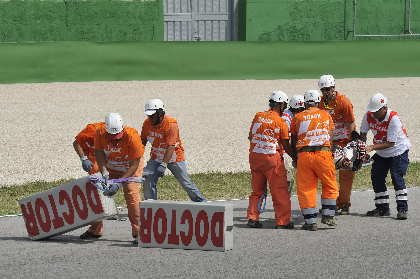 Tomizawa crash, San Marino Moto2 Race 2010