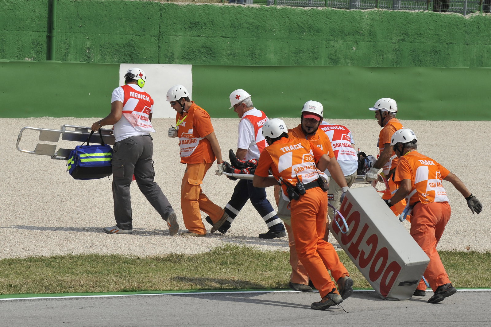 Tomizawa crash, San Marino Moto2 Race 2010
