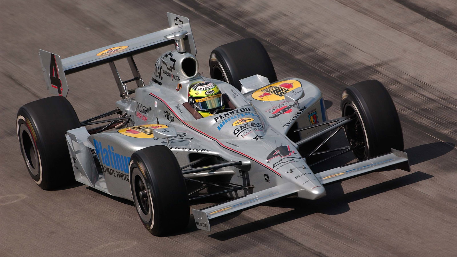 Tomas Scheckter, Panther Racing Dallara-Chevrolet, Indianapolis Motor Speedway 2005.