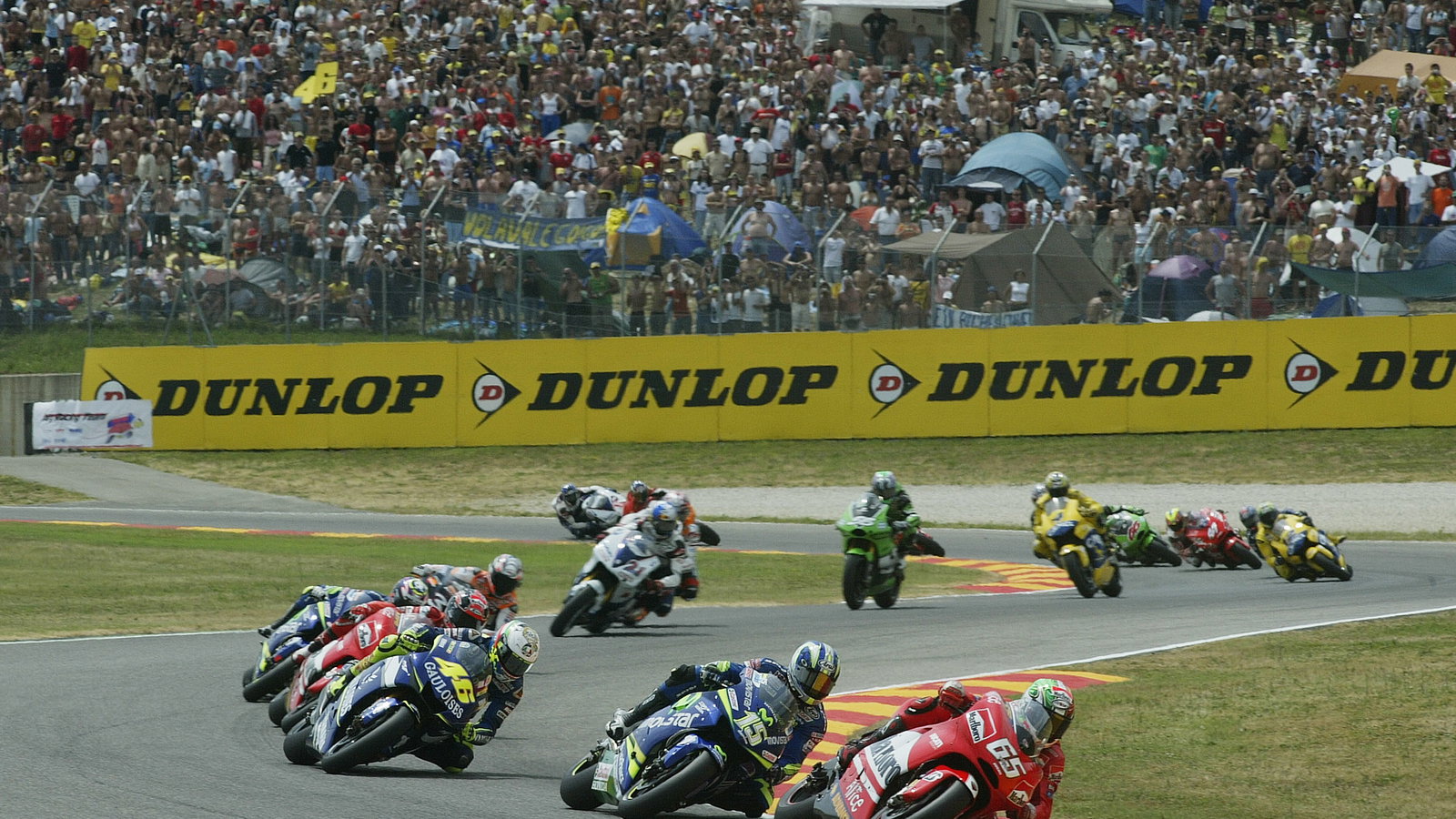 Capirossi, Gibernau, Rossi, Start, Italian MotoGP Race, 2005