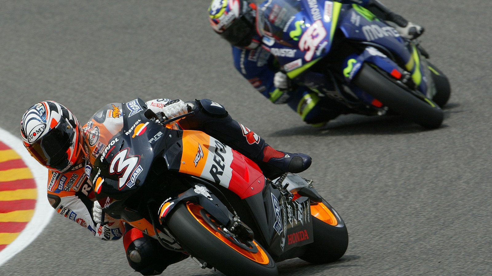 Biaggi, Melandri, Italian MotoGP Race 2005