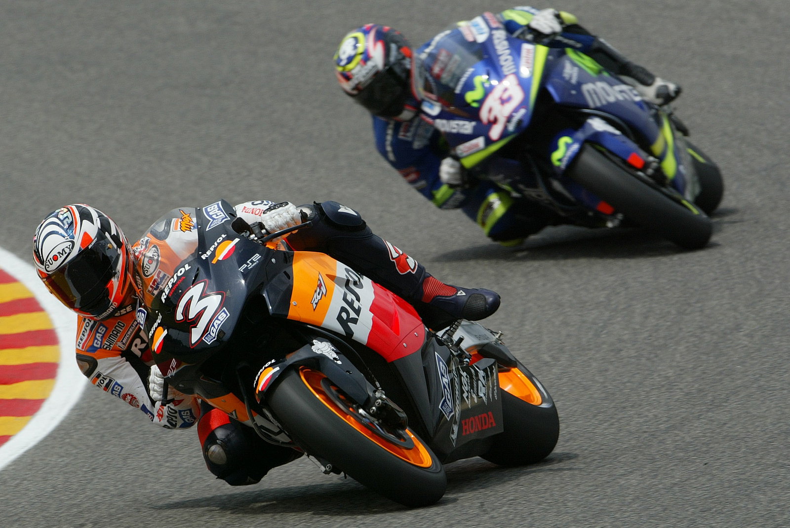 Biaggi, Melandri, Italian MotoGP Race 2005