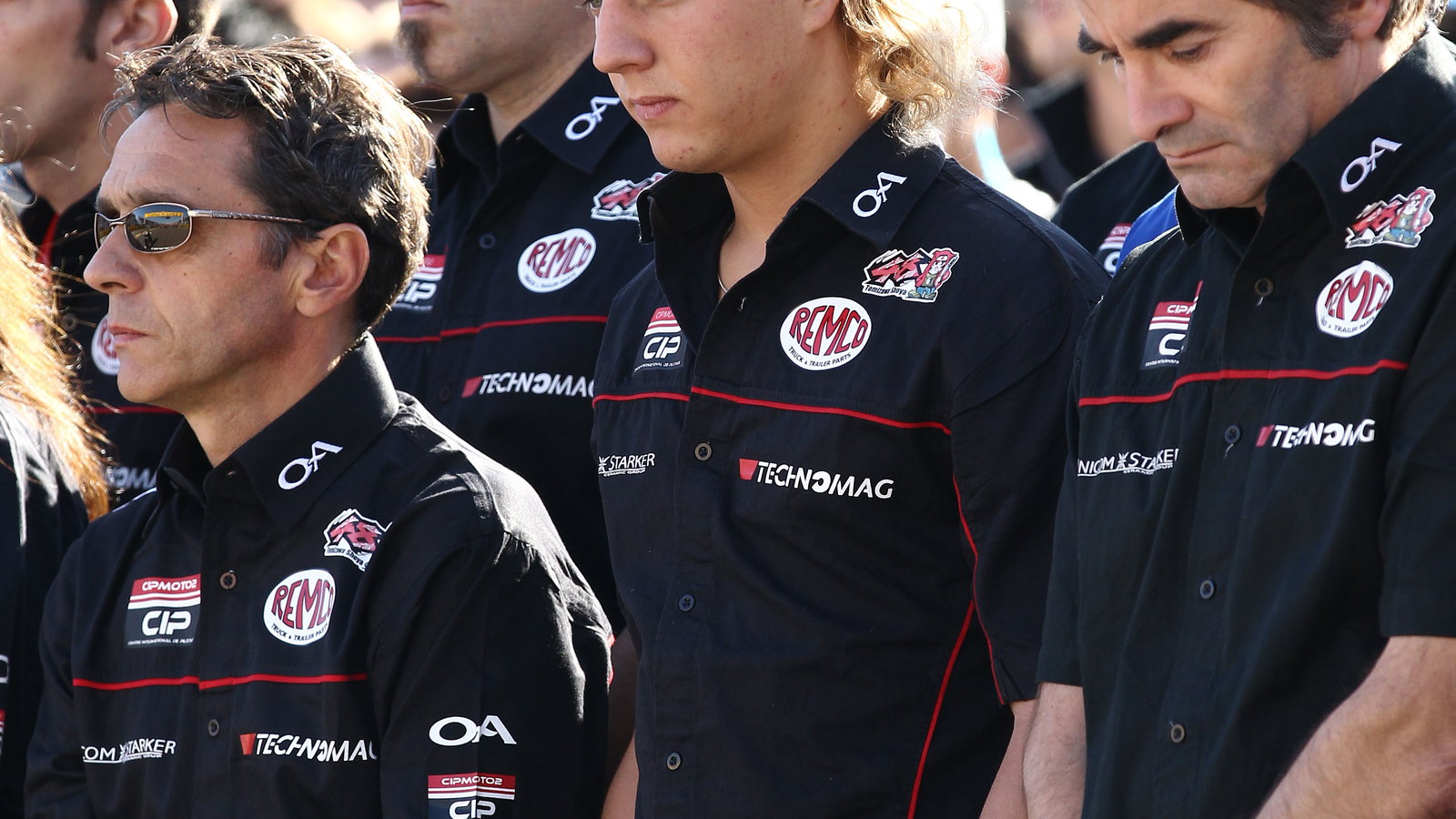 Aegerter and Bigot at Tomizawa rememberance, Aragon MotoGP 2010
